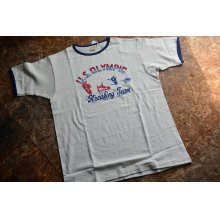 他の写真1: ウエアハウス2024SS 4059プリントリンガーTシャツ「STREAKING TEAM」柄