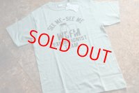 ウエアハウス2024MS 88/12杢クルーネックプリントTシャツ「SEEME」柄