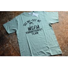 他の写真1: ウエアハウス2024MS 88/12杢クルーネックプリントTシャツ「SEEME」柄