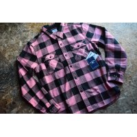 フラットヘッド2024A/W ブロックチェック ネルシャツ 「BLOCK CHECK FLANNEL」柄