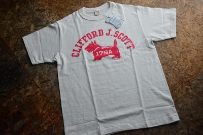 画像1: WAREHOUSEウエアハウス2024SS 4601プリントTシャツ「CLIFFORD.J.SCOTT」