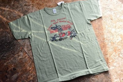 画像3: WAREHOUSE2024SS セコハンプリントTシャツ「Great Bed Road Rally」柄