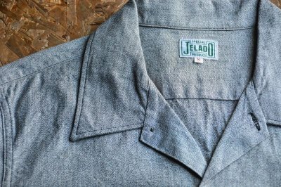 画像2: JELADO2024M/S 撚り杢メカニック半袖シャツ 今季新色ホワイトペッパー「Mechanic Shirt」