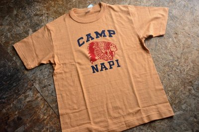 画像3: WAREHOUSE2024MS 4601プリントTシャツ「CAMP NAPI」柄