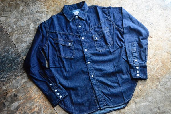 画像1: TCB jeans  8.5ozデニムウエスタンシャツ「RANCHMAN Shirt 」 (1)