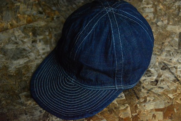 画像1: TCB jeans 1940s ARMY メカニックデニムキャップ「40's CAP」 (1)