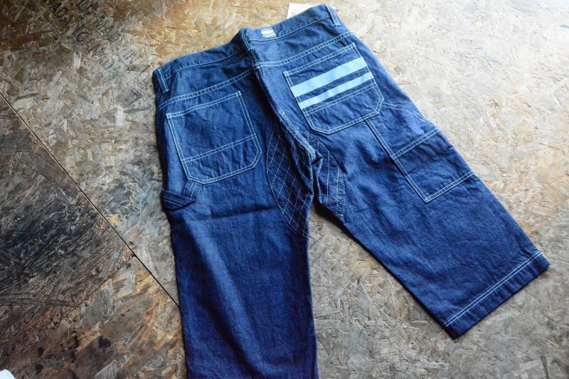 桃太郎JEANS P122-RPデニムリフレクターダブルヒップクロップドパンツ